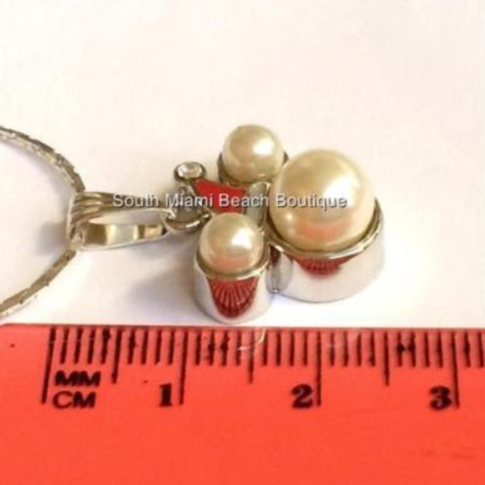 SOLD! Mickey Mouse Ears Christmas Necklace Disney - Picture 8 of 8